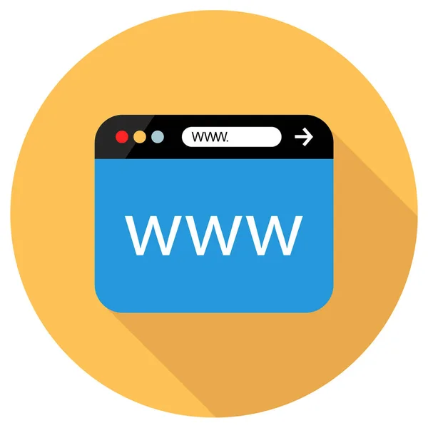 Browser Vector Icon Web Site App Design — Stock Vector