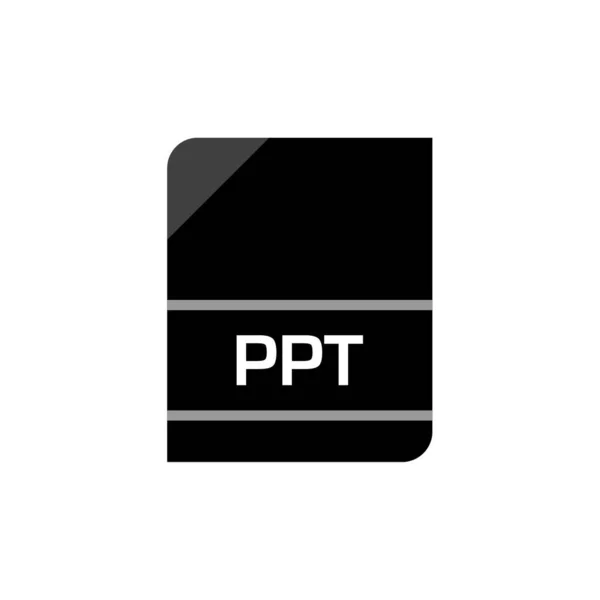 Ppt Dateiformat Symbol Vektorillustration — Stockvektor