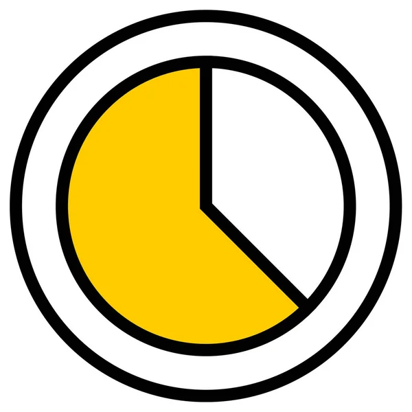 Gráfico Circular Icono Web — Vector de stock