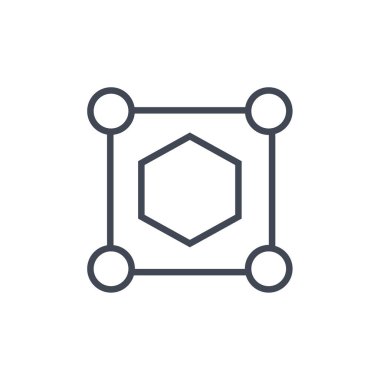 altıgenin vektör çizimi 