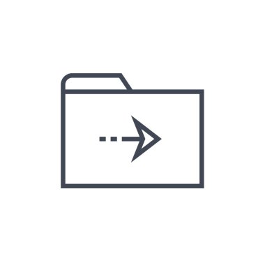 Sağ ok simgesi basit vektör illüstrasyonu