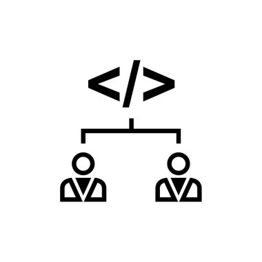 soyut ağ geliştirme vektör çizimi. 