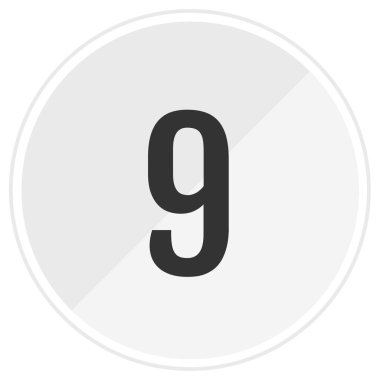 sayı simgesi, vektör illüstrasyonu