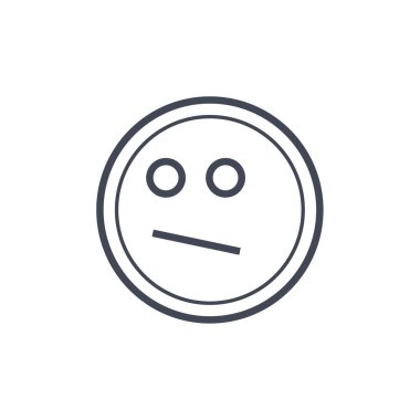 Emoji vektör illüstrasyonu basit simge 