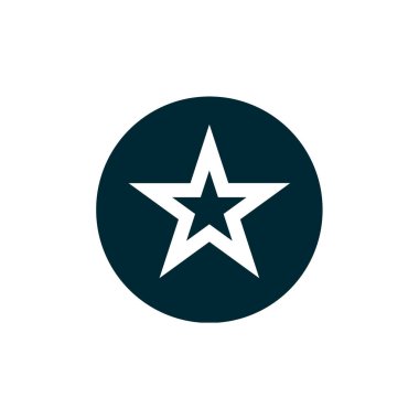 yıldız simgesi vektör illüstrasyonu