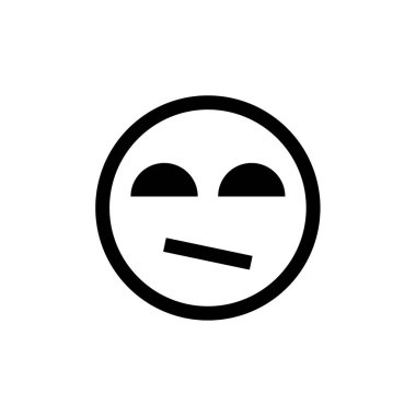 İfade simgesi, yüz ifadesi, duygu sembolü, vektör illüstrasyonu