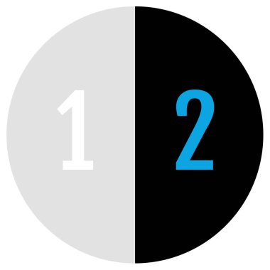 1 numaralı vektör simgesi