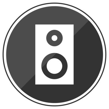 Moda Biçimli Sözcü Simgesi İzole Arkaplan