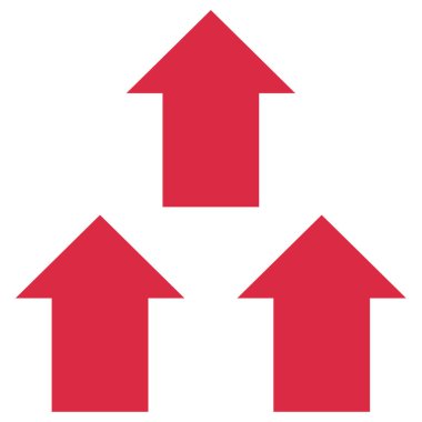 Modern ok simgesinin vektör illüstrasyonu    