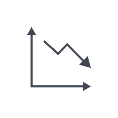 grafik simgesi. İş konsepti. Vektör illüstrasyonu, izole 