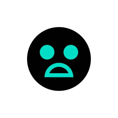 Emoji vektör illüstrasyonu basit simge 