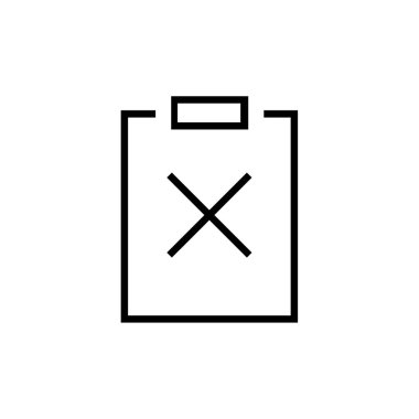 çapraz x simgesi, vektör illüstrasyonu