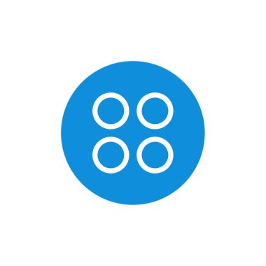 soyut noktalar çember logo tasarım vektörü 