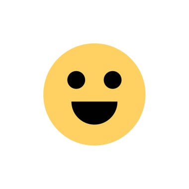 Emoji vektör illüstrasyonu basit simge 