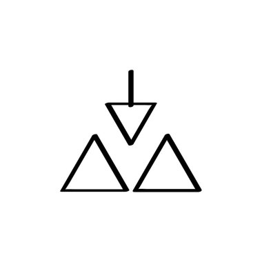 kamp çadırı simgesi, vektör illüstrasyonu 