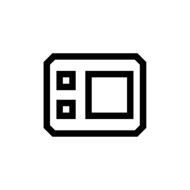 wirefram simgesi vektör illüstrasyonu