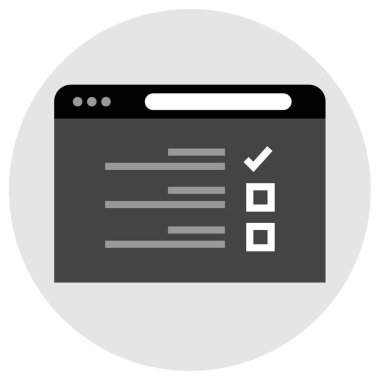 İnternet sitesi. Web simgesi basit illüstrasyon 