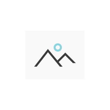 galeri sayfası yerleşim simgesi vektör illüstrasyonu 