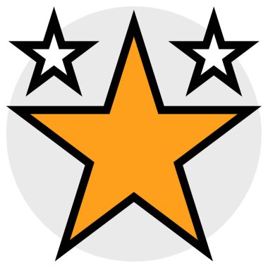 Yıldızlar. Web simgesi basit illüstrasyon