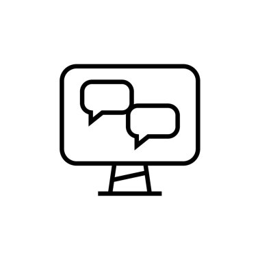 Metin Mesajlaşma simgesi vektör illüstrasyonu