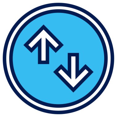 ok simgesi vektör sembollü çember 