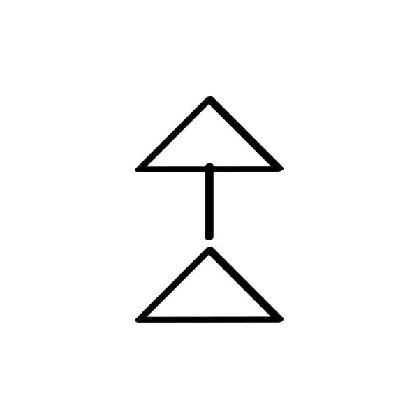 Pfeil Symbol Illustration Vektorvorlage — Stockvektor