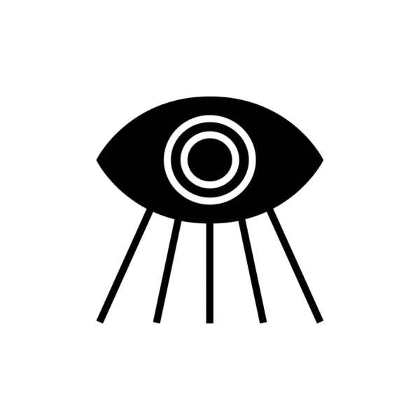 Oční Ikona Vektor Izolovaný Bílém Pozadí Pro Vaše Webové Mobilní — Stockový vektor