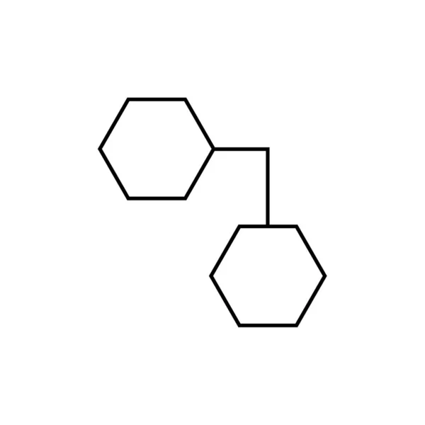 Vector Illustration Molecule Icon — Stock Vector