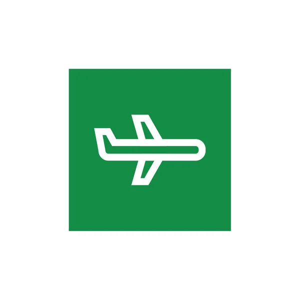 Ícone Avião Ilustração Vetorial — Vetor de Stock