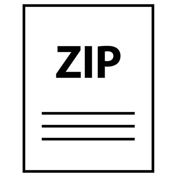 Zip Kiterjesztésű Dokumentum Neve — Stock Vector
