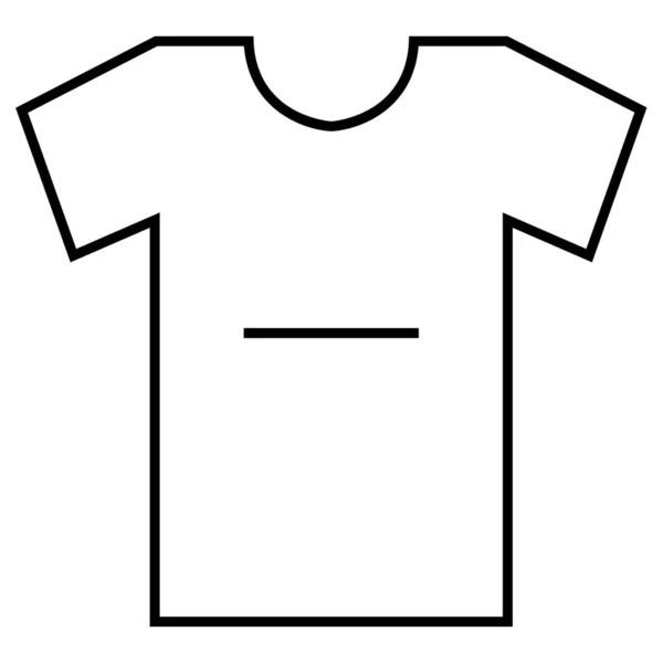 白い背景のTシャツアイコン ベクトルイラスト — ストックベクタ