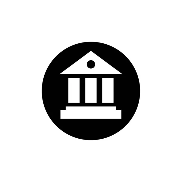 Bank Building Vector Icon — Stock Vector