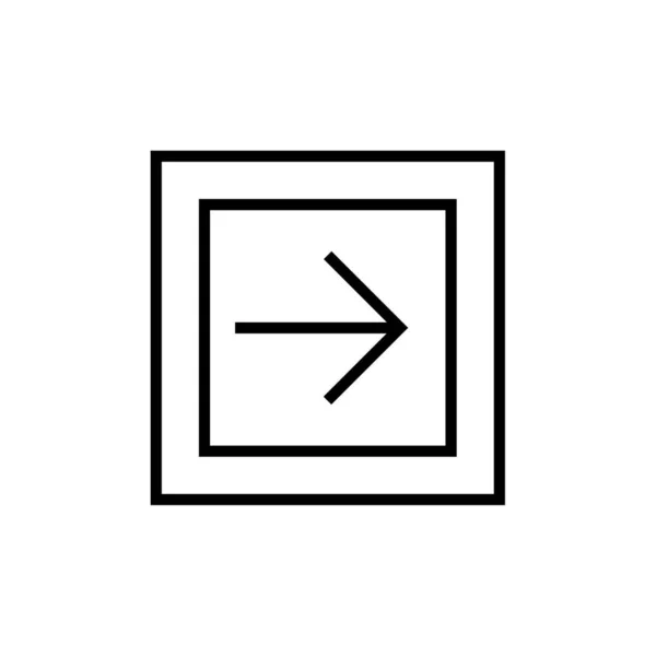 Rerow Line Icon White Background — стоковый вектор