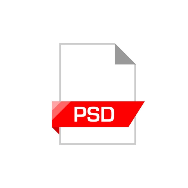 Psd Document Icône Illustration Vectorielle Conception Simple — Image vectorielle