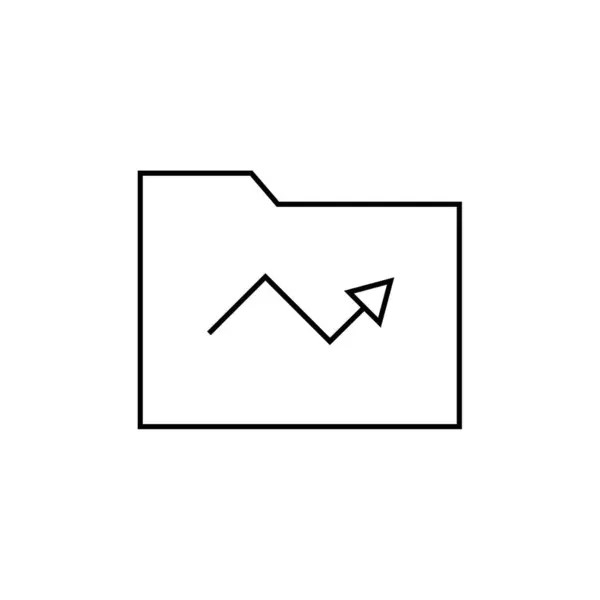 Carpeta Icono Web Ilustración Simple — Vector de stock