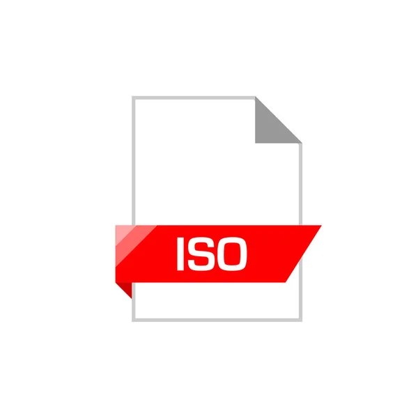 Red Vector Banner Image Text Iso — Stock Vector