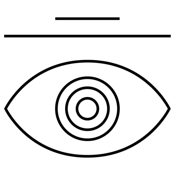 Digitales Auge Web Symbol Einfache Illustration — Stockvektor