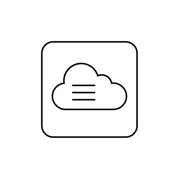 Cloud Computing Ikone Vektorillustration — Stockvektor