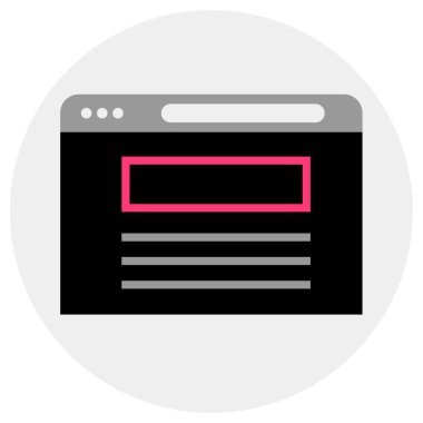 wirefram simgesi vektör illüstrasyonu