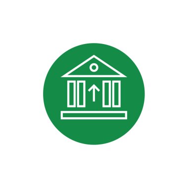 banka simgesi vektör illüstrasyonu