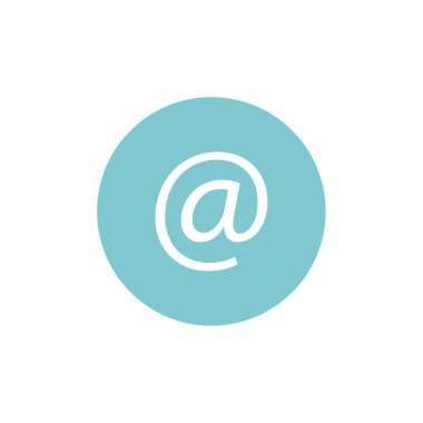 e- posta web simgesi, basit illüstrasyon