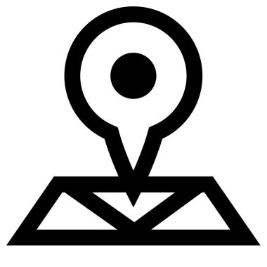 Pin haritası vektör illüstrasyonu 