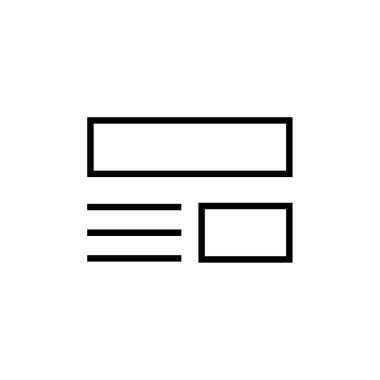 wirefram simgesi vektör illüstrasyonu