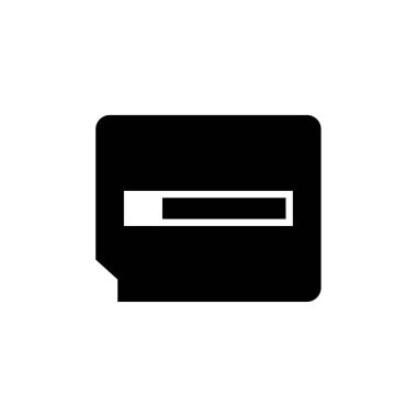 Kart simgesi, vektör illüstrasyonu 