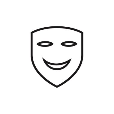 yüzün çizgi simgesi. 