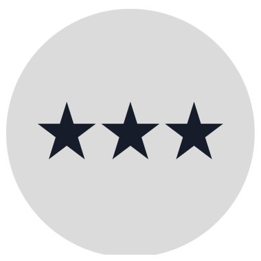 yıldız simgesi vektörü izole edildi