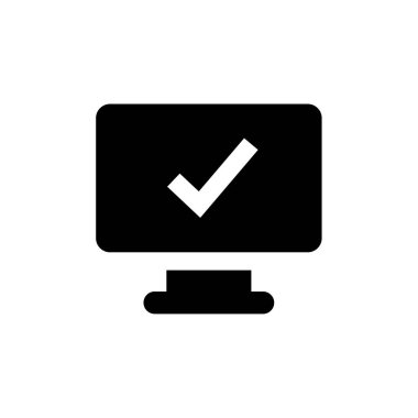 check mark icon. flat design. vector illustration        