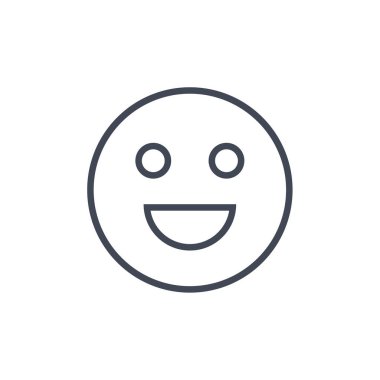 Emoji vektör illüstrasyonu basit simge 