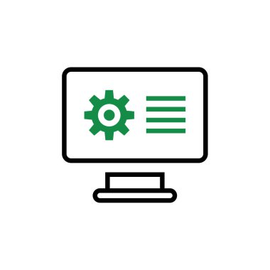 İnternet üzerinden iş ayarlama seçenekleri. simge vektör illüstrasyonu 