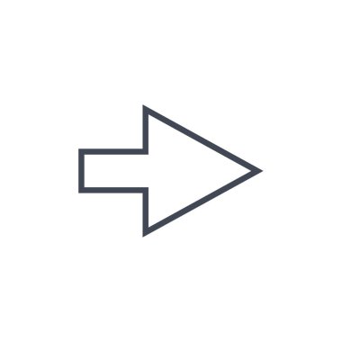 Basit ok tasarımı vektör çizimi